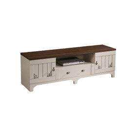 Hanah Home Soporte de TV Gazel Blanco y Marrón